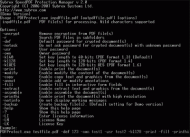 Sybrex SpeedPDF Protection Manager Console for Solaris screenshot